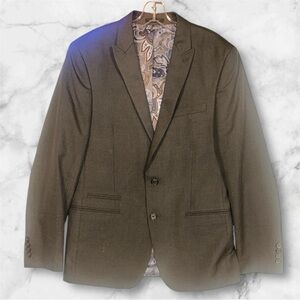 Andrew Fezza Mens Brown Classic Fit Sport Coat Blazer 40R (311)